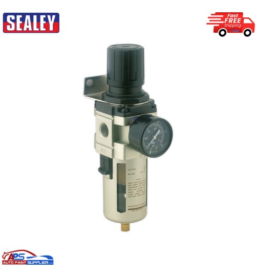SA206FR Sealey Air Filter/Regulator Max Airflow 140cfm